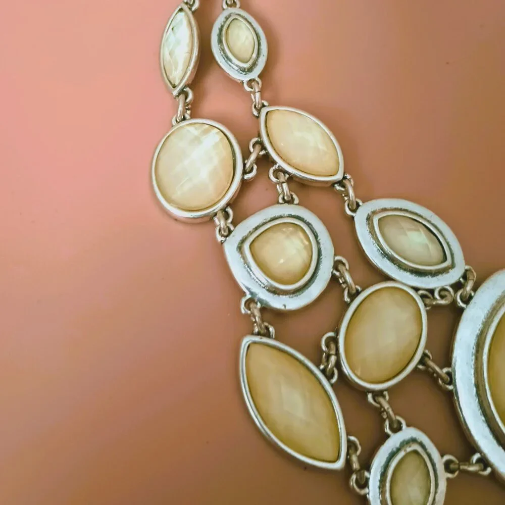 Lucky Brand Layered Bib Necklace 18